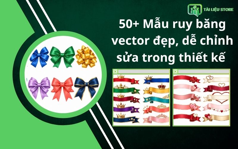 50+ Mẫu ruy băng vector đẹp, dễ chỉnh sửa trong thiết kế